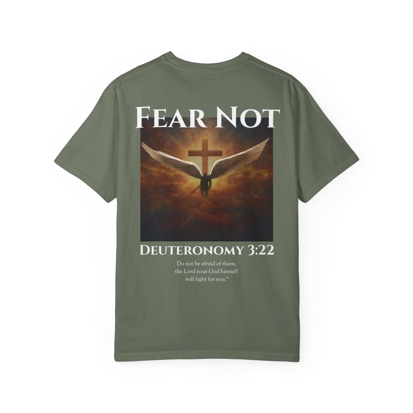 Fear Not Winged Knight Lifting Shirt - Deuteronomy 3:22