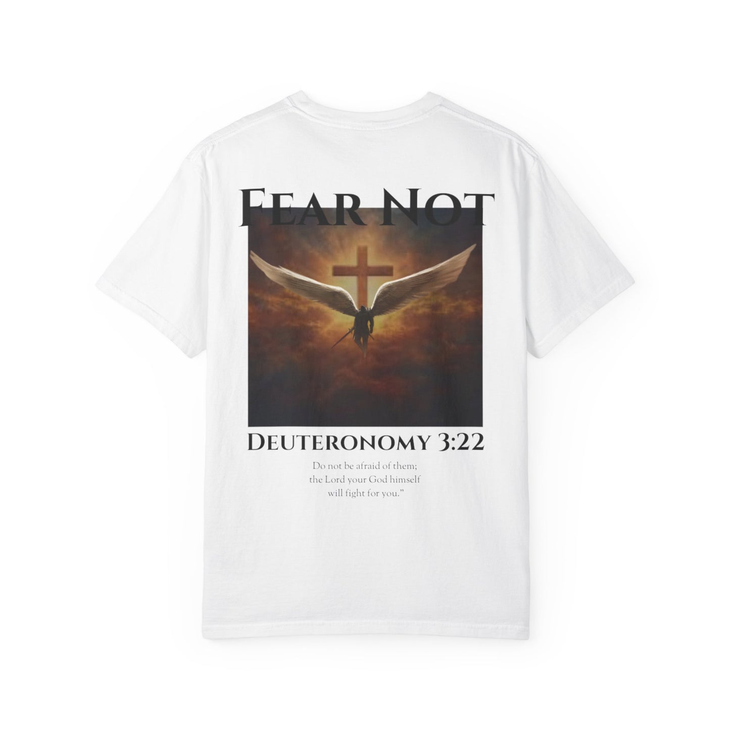 Fear Not Winged Knight Lifting Shirt - Deuteronomy 3:22