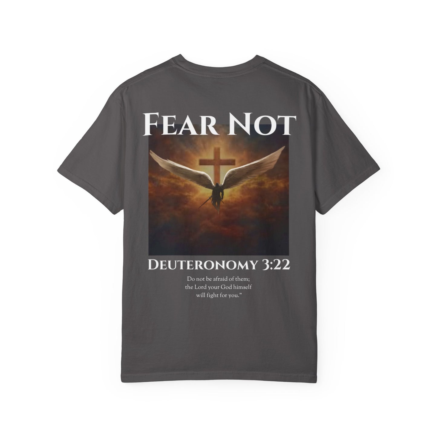 Fear Not Winged Knight Lifting Shirt - Deuteronomy 3:22