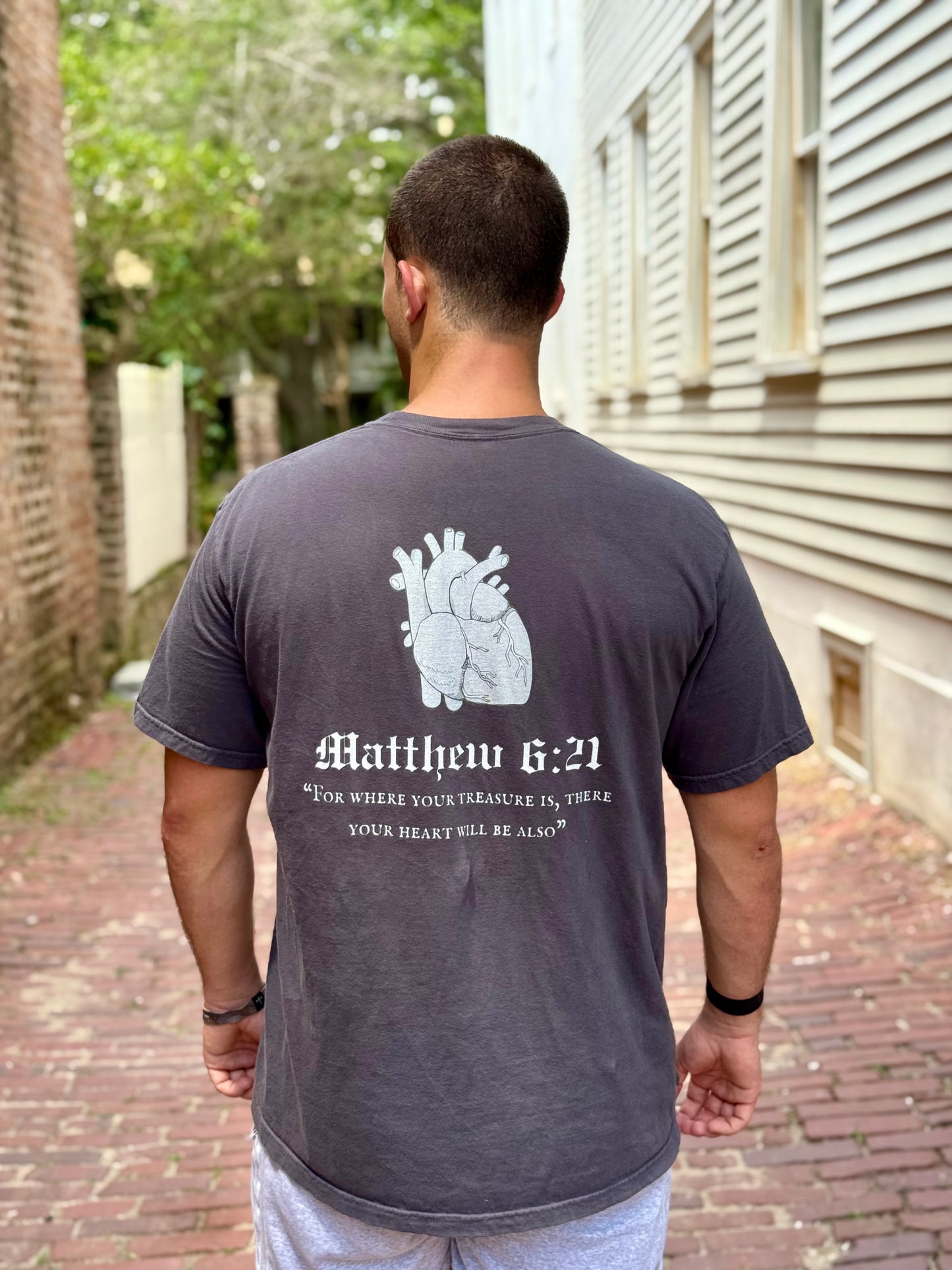 Treasure Heart Lifting Shirt - Matthew 6:21 - CLA