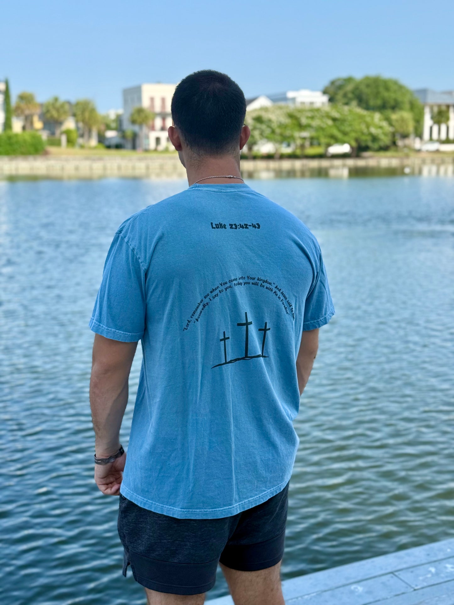 Hill of Crosses Lifting Shirt - Luke 23:42-43 - CLA
