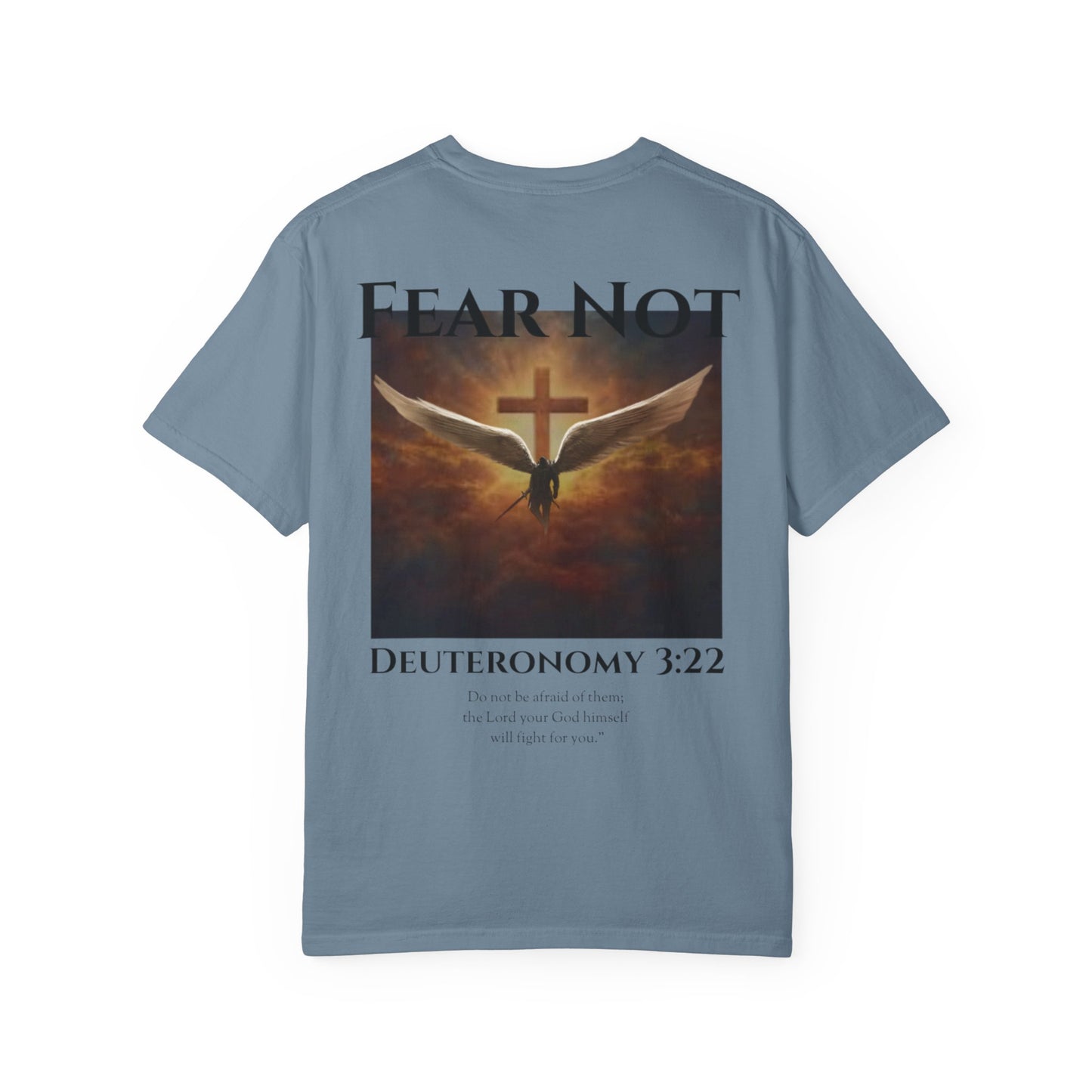Fear Not Winged Knight Lifting Shirt - Deuteronomy 3:22