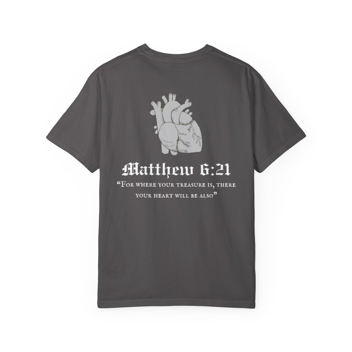 Treasure Heart Lifting Shirt - Matthew 6:21 - CLA